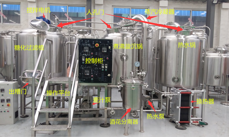自釀啤酒設備糖化系統